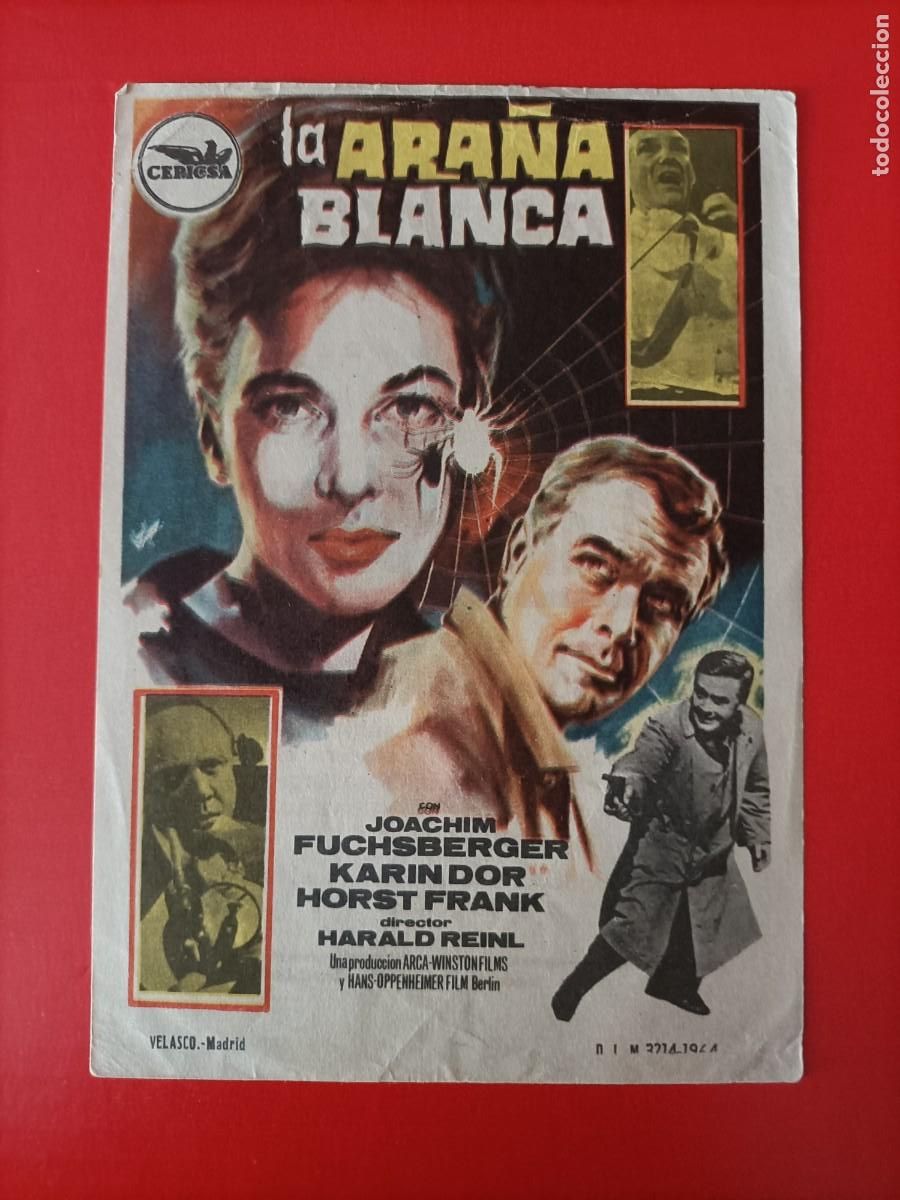 Cine: LA ARA&Ntilde;A BLANCA. KARIN DOR, C/P. CINE PARIS. EST&Aacute; NUEVO.