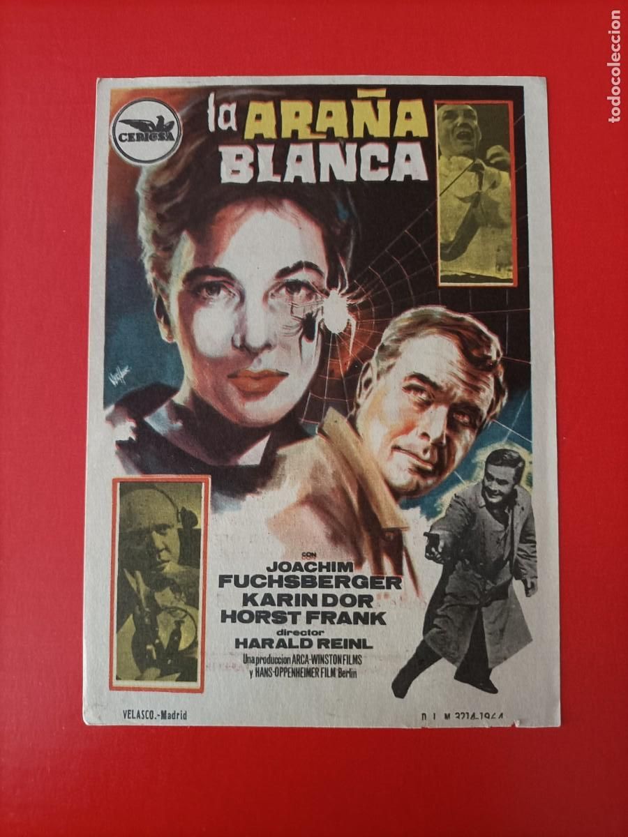 Cine: LA ARA&Ntilde;A BLANCA. KARIN DOR, C/P. CINE PARIS. EST&Aacute; NUEVO.