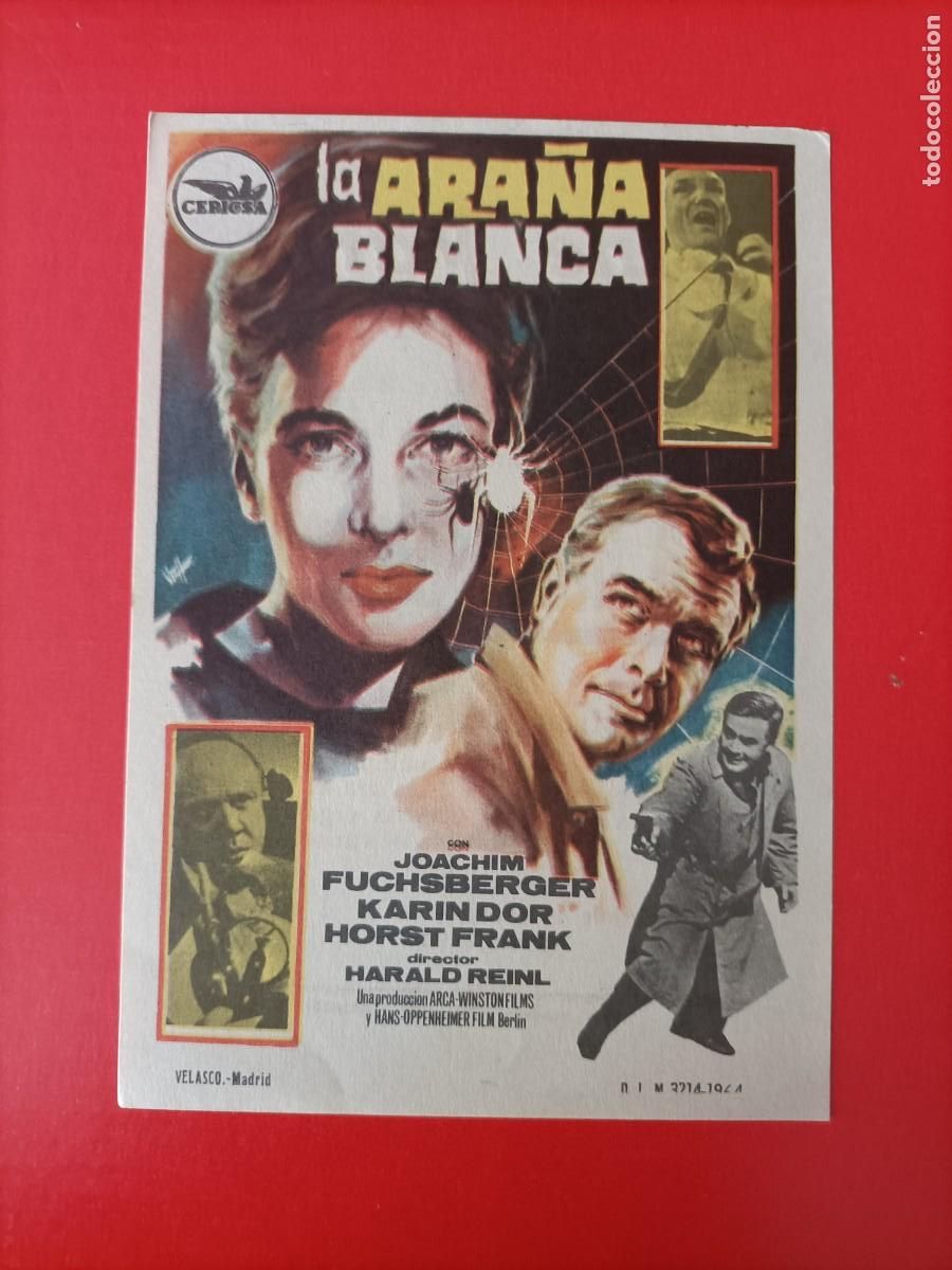 Cine: LA ARA&Ntilde;A BLANCA. KARIN DOR, C/P. CINE PARIS. EST&Aacute; NUEVO.