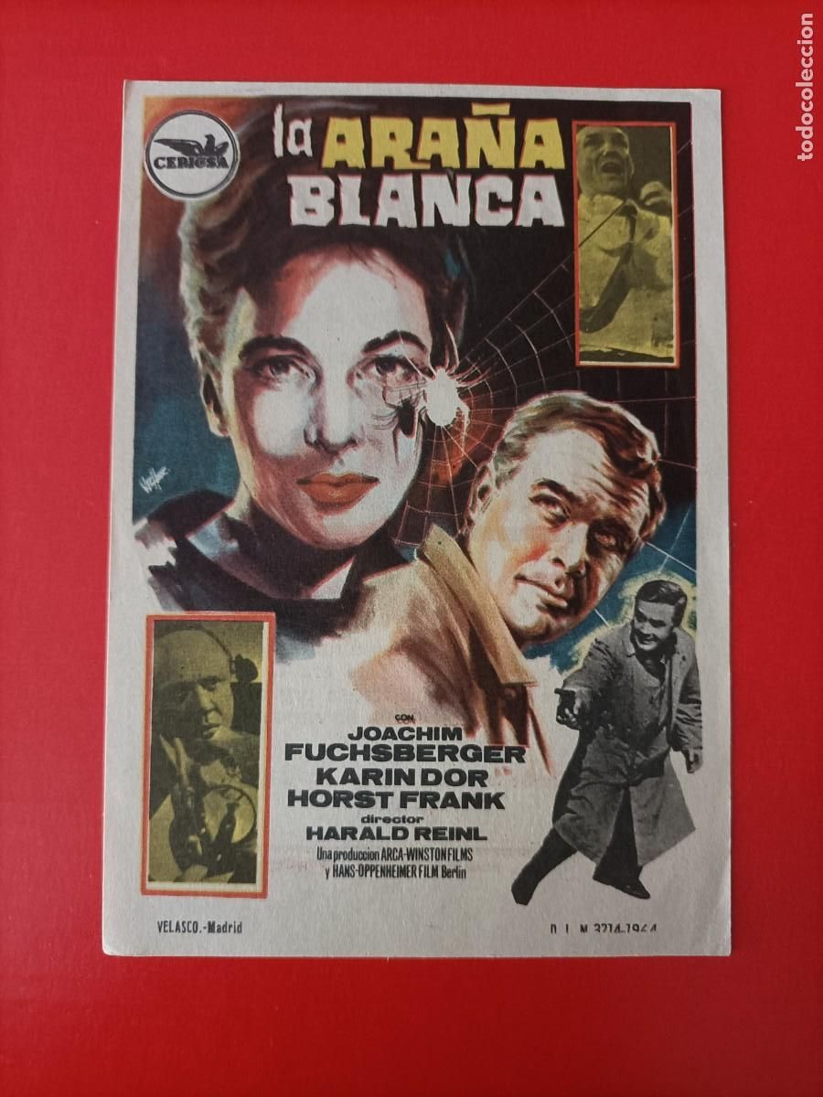 Cine: LA ARA&Ntilde;A BLANCA. KARIN DOR, C/P. CINE PARIS. EST&Aacute; NUEVO.