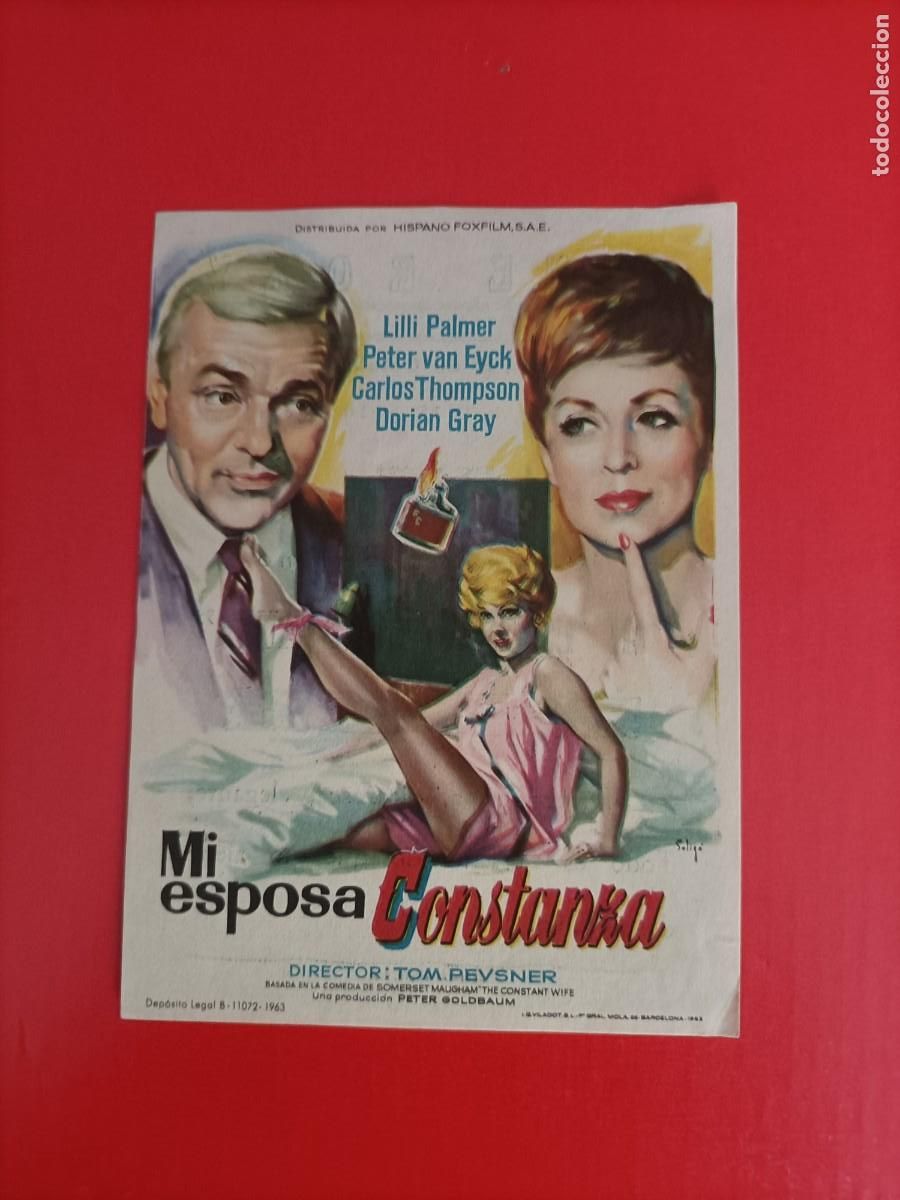 Cine: MI ESPOSA CONSTANZA. LILLI PALMER. C/P. CINE ROXY, TANGER. DORIAN GRAY, PETER VAN EYCK-