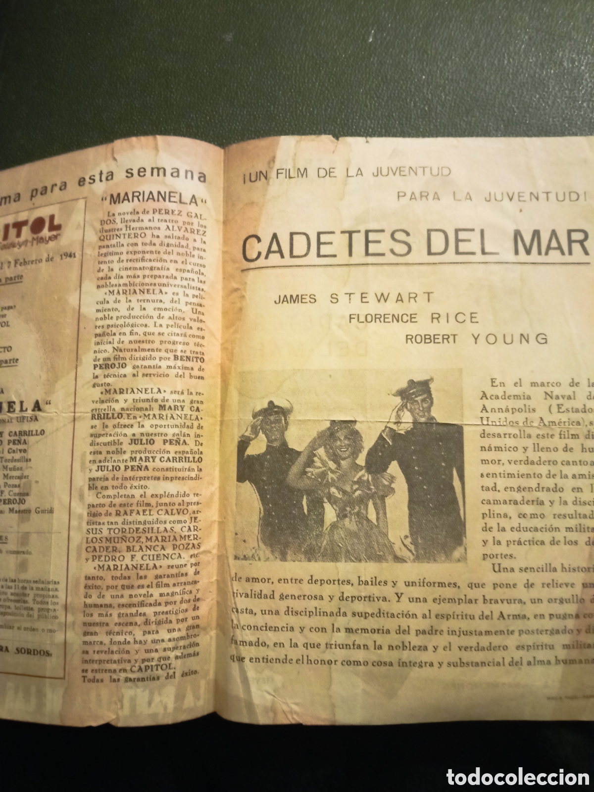 Cine: Antiguo programa, Cine Capitol, Cadetes del Mar - Foto 2