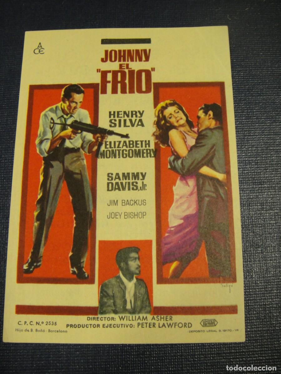 Cine: johnny el frio - folleto de mano - publicidad palacio del cine