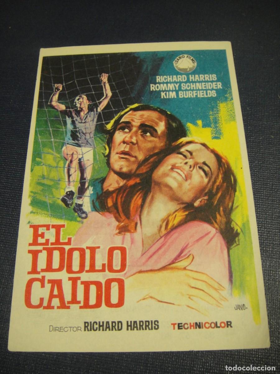 Cine: el idolo caido - folleto de mano - publicidad comercial en reverso