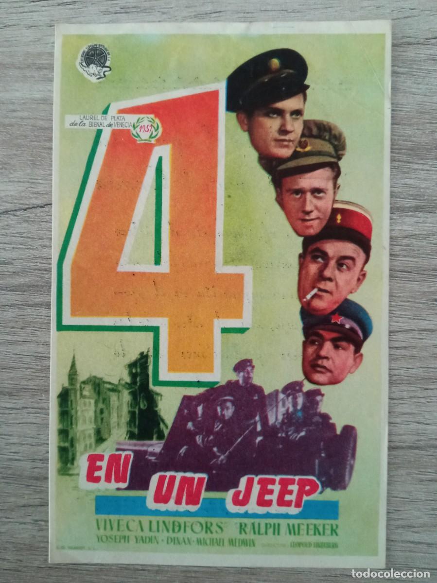 Cine: 4 EN UN JEEP, VIVECA LINDFORS, TEATRO C&Iacute;RCULO DE CERVERA, LERIDA, 1952