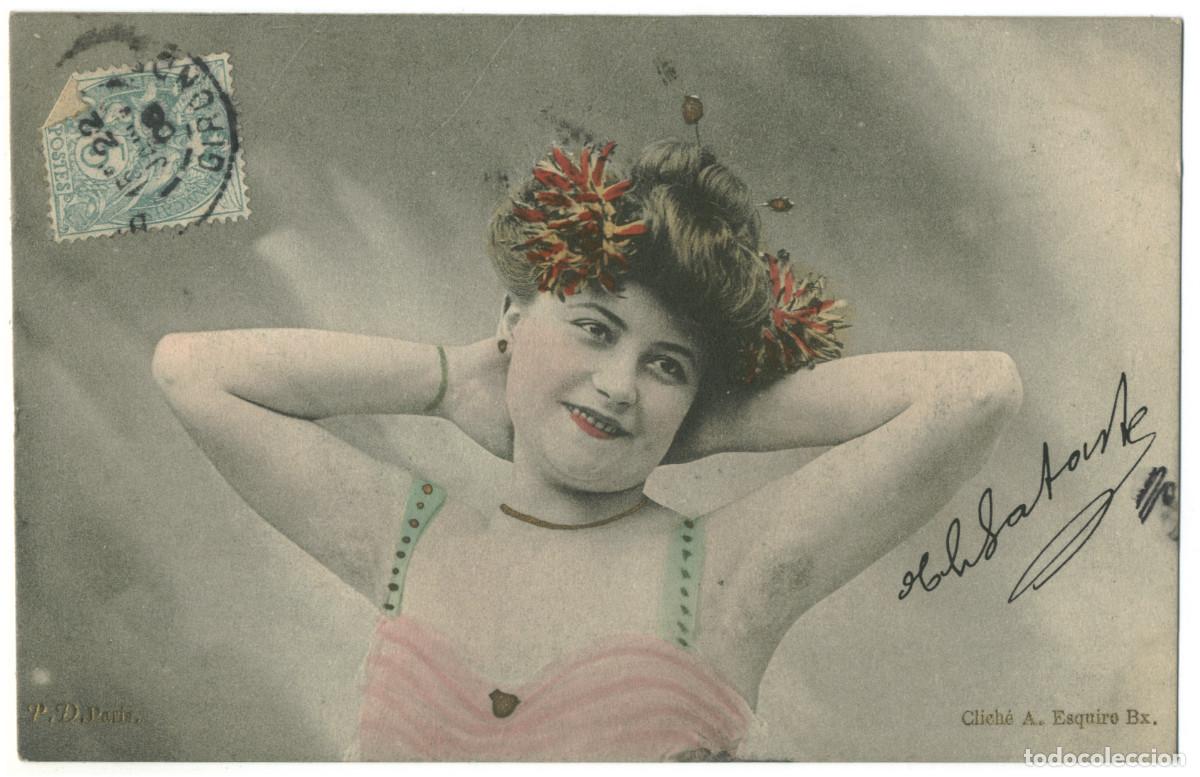 Cine: Actriz Sin identificar_PD (Paris). Photo A. ESquire Bx