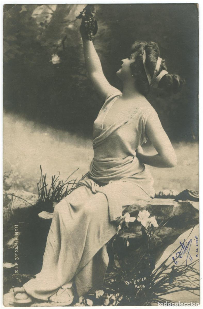 Foglietti di film di film antichi di cinema: Actriz Sin identificar_SIP (Paris). 31-11. Photo Reutlinger (Paris)