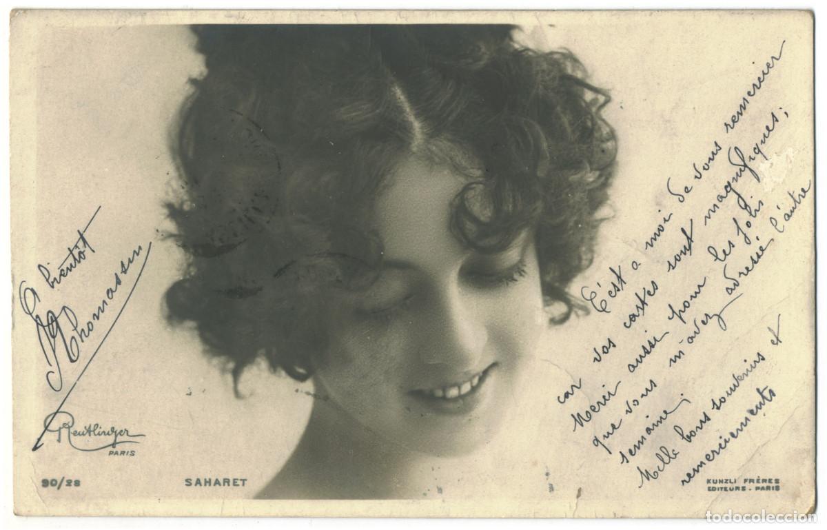 Cine: Actriz Belle &Eacute;poque SAHARET_Kunzli. 90-28. Photo Reutlinger