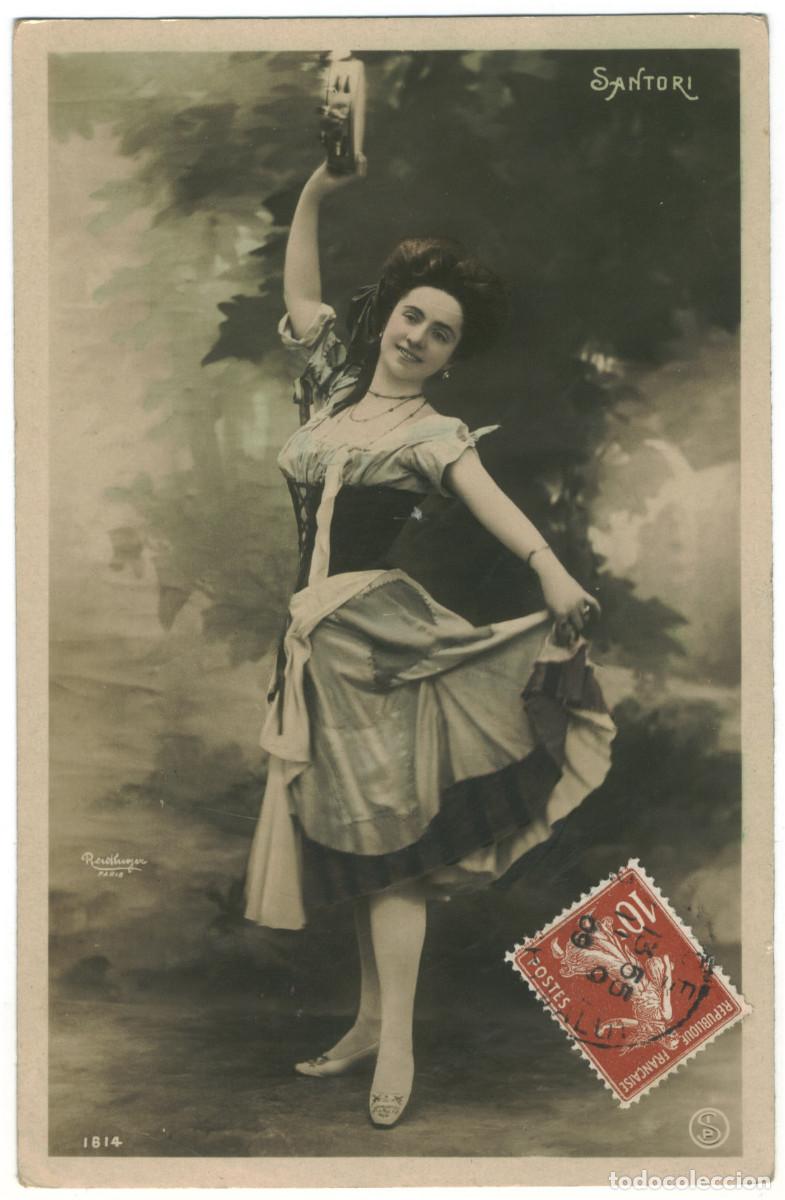 Cine: Actriz Belle &Eacute;poque SANTORI, Mme._SIP. 1614. Photo Reutlinger
