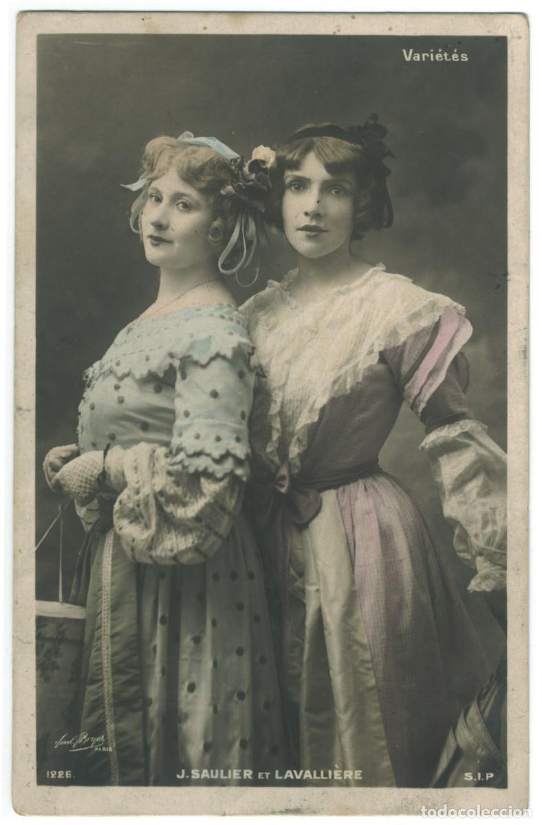 Cine: Actriz Belle &Eacute;poque SAULIER, Jeanne & LAVALLI&Egrave;RE_SIP. 1226. Vari&eacute;t&eacute;s. Photo Paul Boyer