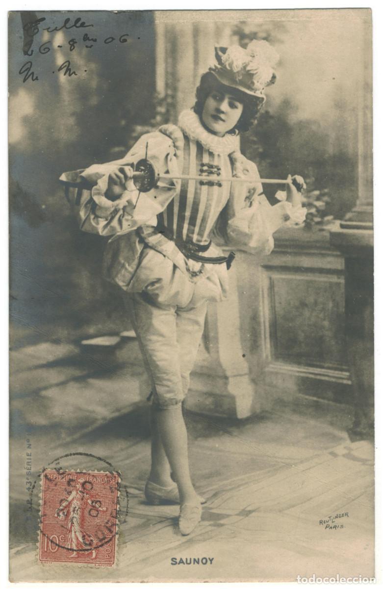 Cine: Actriz Belle &Eacute;poque SAUNOY_SIP. 43-11. Photo Reutlinger