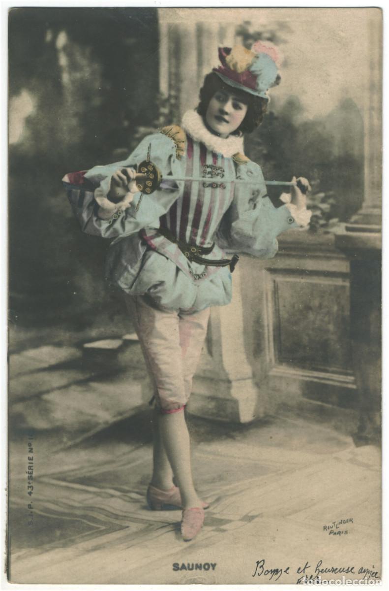 Cine: Actriz Belle &Eacute;poque SAUNOY_SIP. 43-11. Photo Reutlinger