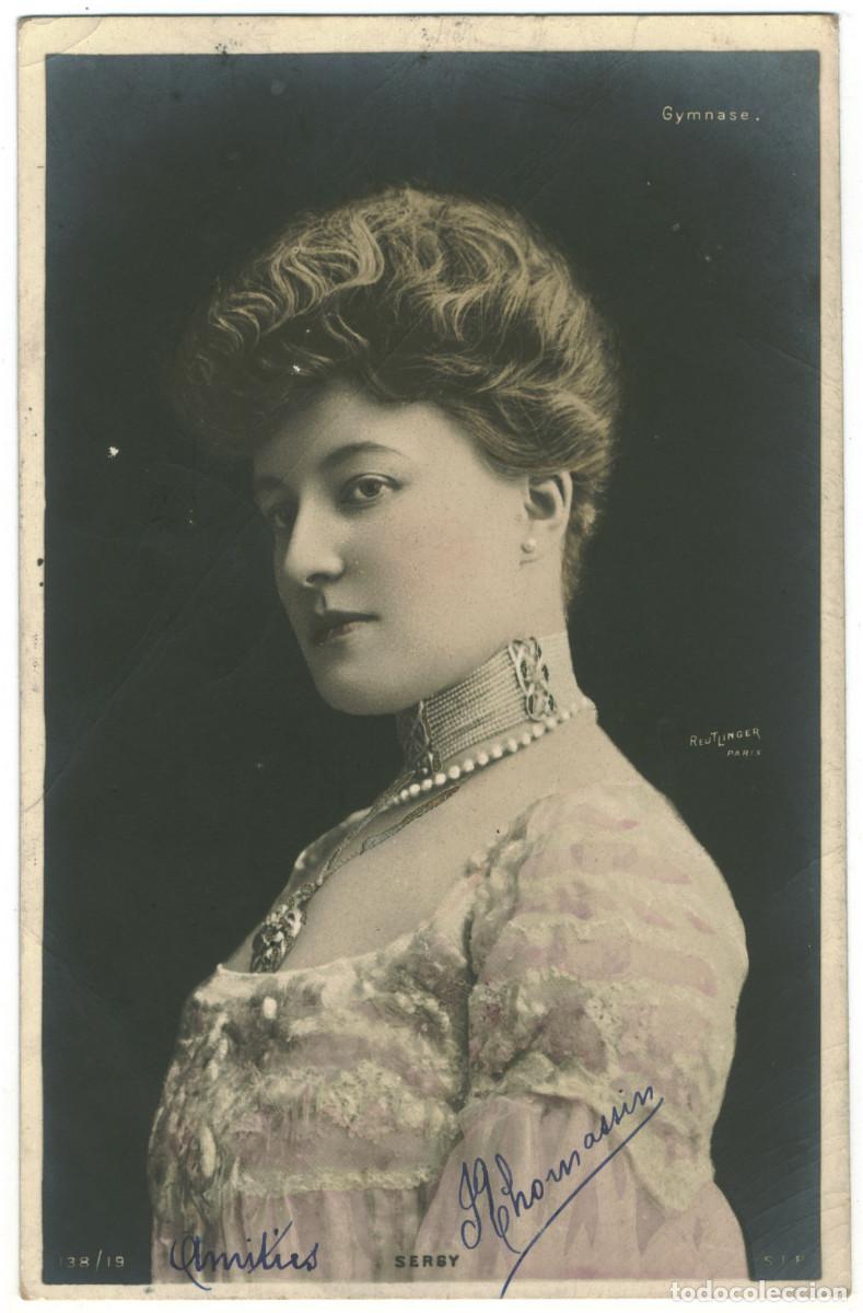 Cine: Actriz Belle &Eacute;poque SERGY_SIP. 138-19. Gymnase. Photo Reutlinger