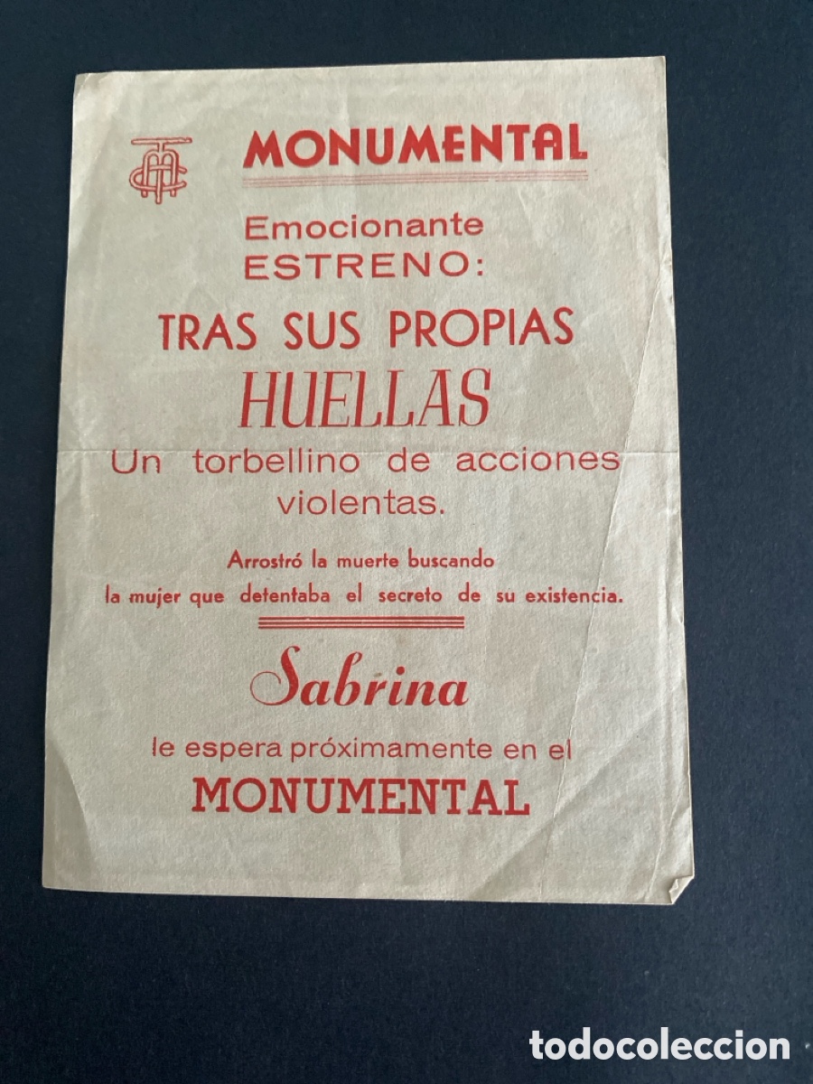 Cine: Programa de cine Tras sus propias huellas - Foto 2