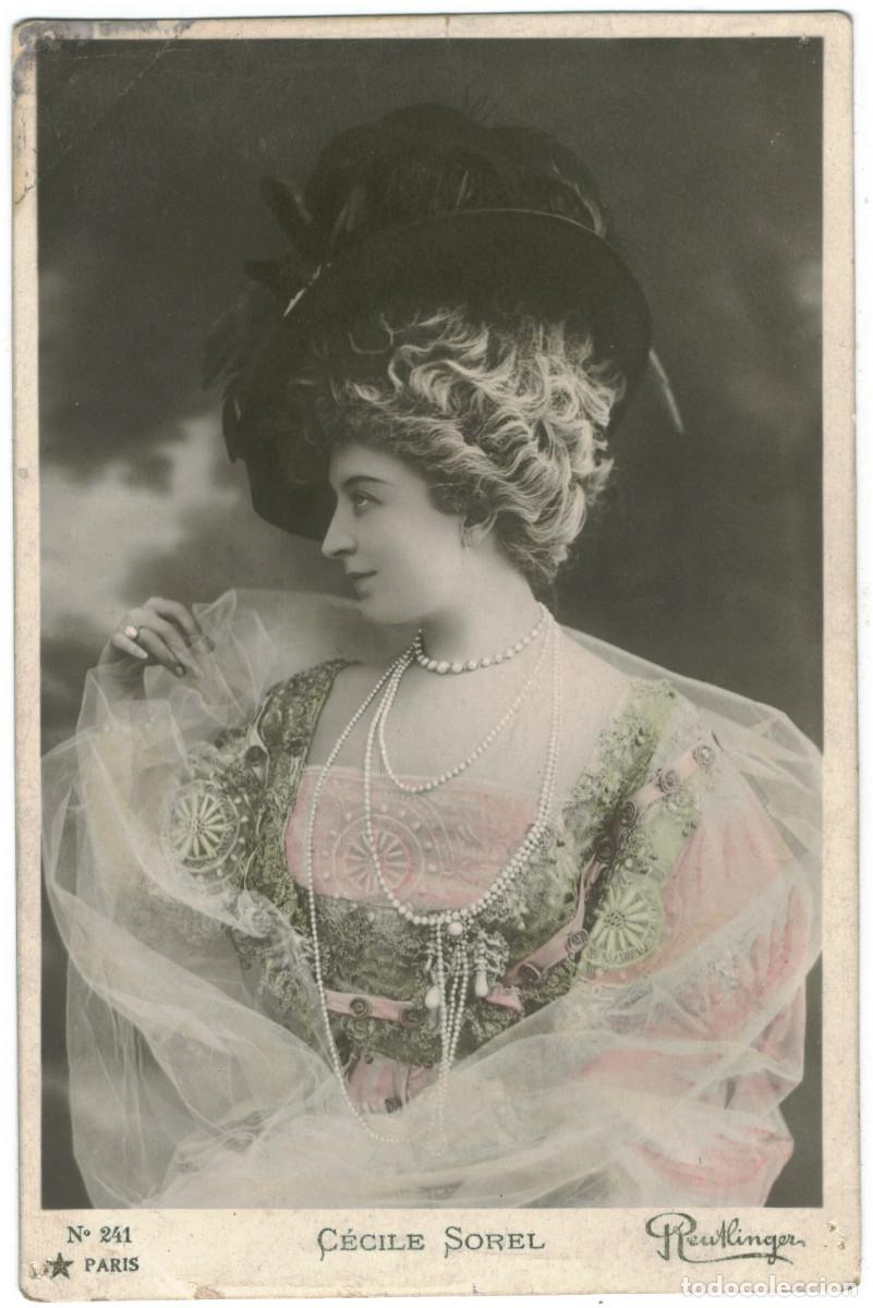 Cine: Actriz Belle &Eacute;poque SOREL, &Ccedil;&eacute;cile_&Eacute;toile. 241. Photo Reutlinger