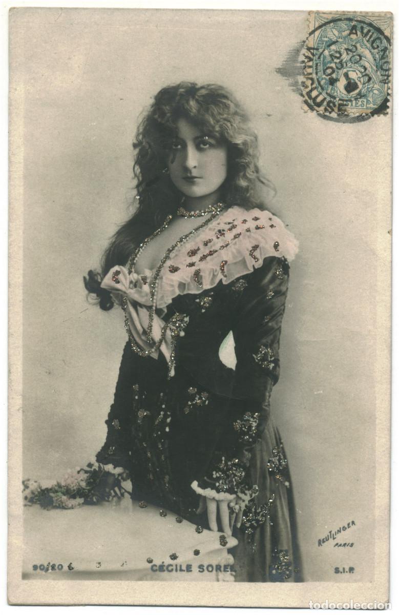 Cine: Actriz Belle &Eacute;poque SOREL, &Ccedil;&eacute;cile_SIP. 90-20. Photo Reutlinger