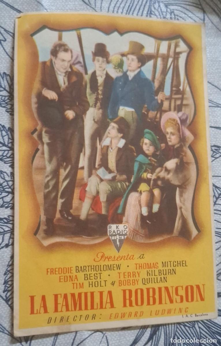Cine: LA FAMILIA ROBINSON - PROGRAMA DE CINE