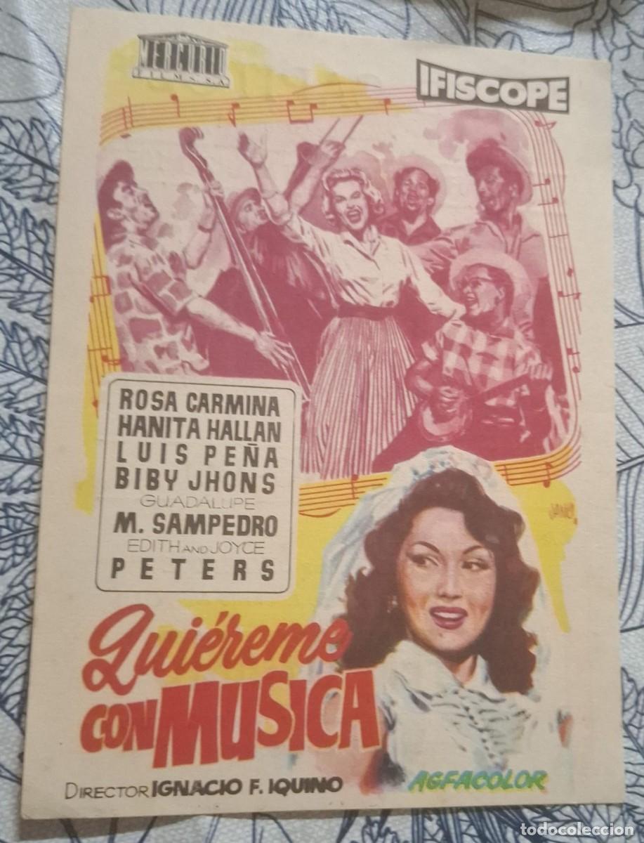 Cine: QUIEREME CON MUSICA - PROGRAMA DE CINE