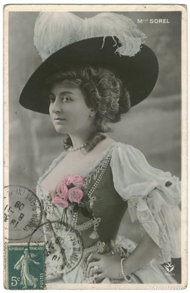Cine: Actriz Belle &Eacute;poque SOREL, &Ccedil;&eacute;cile_W. 76. Photo Reutlinger