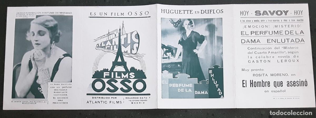 Cine: EL PERFUME DE LA DAMA ENLUTADA, HUGUETTE DUFLOS, ROLAND TOUTAIN.