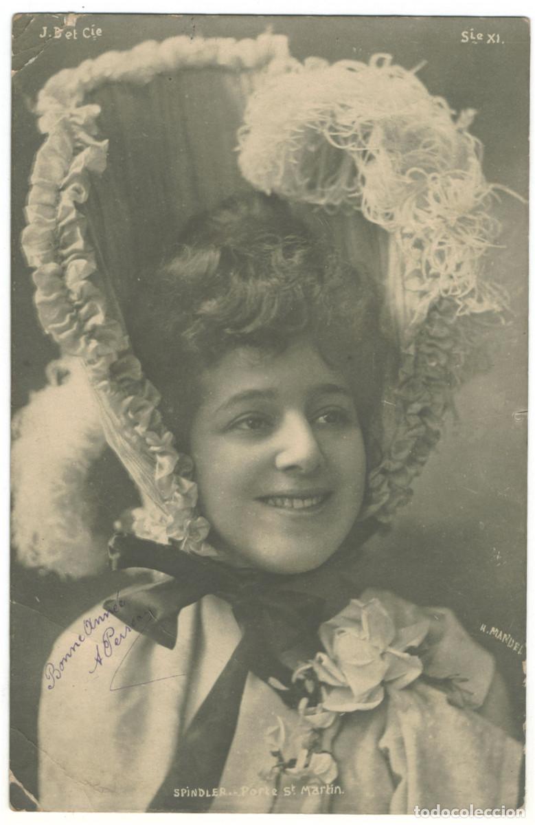 Cine: Actriz Belle &Eacute;poque SPINDLER_JD. 9 Porte Saint Martin. Photo Manuel