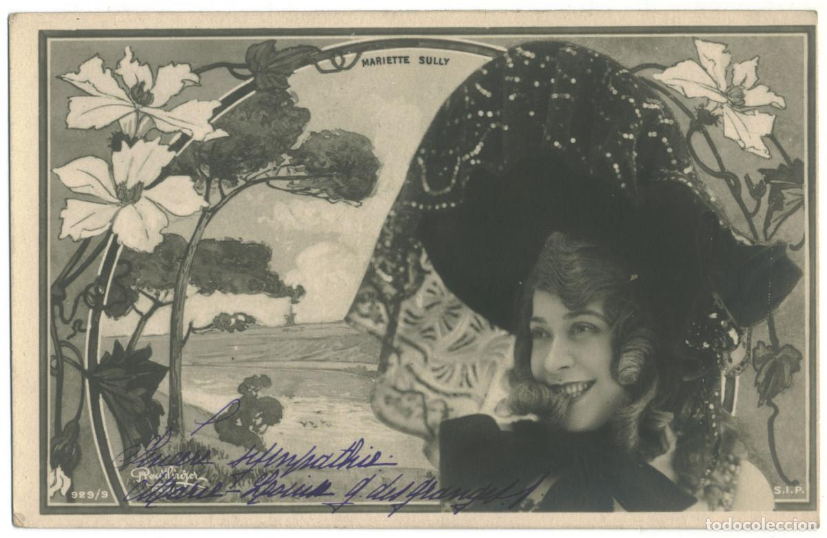 Foglietti di film di film antichi di cinema: Actriz Belle &Eacute;poque SULLY, Mariette_SIP. 929-9. Photo Reutlinger