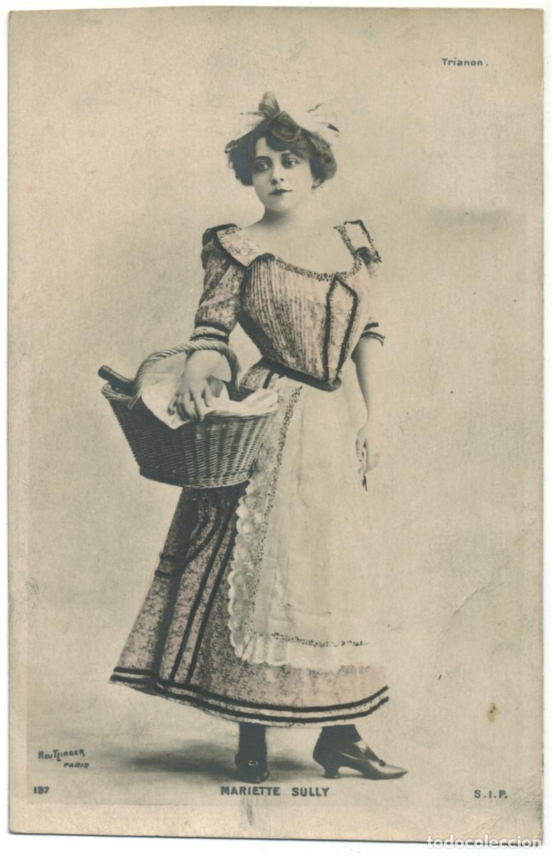 Foglietti di film di film antichi di cinema: Actriz Belle &Eacute;poque SULLY, Mariette_SIP. 197. Trianon. Photo Reutlinger