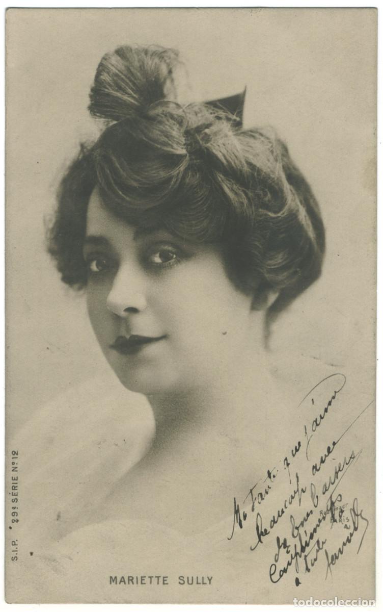 Foglietti di film di film antichi di cinema: Actriz Belle &Eacute;poque SULLY, Mariette_SIP. 29-12. Photo Reutlinger