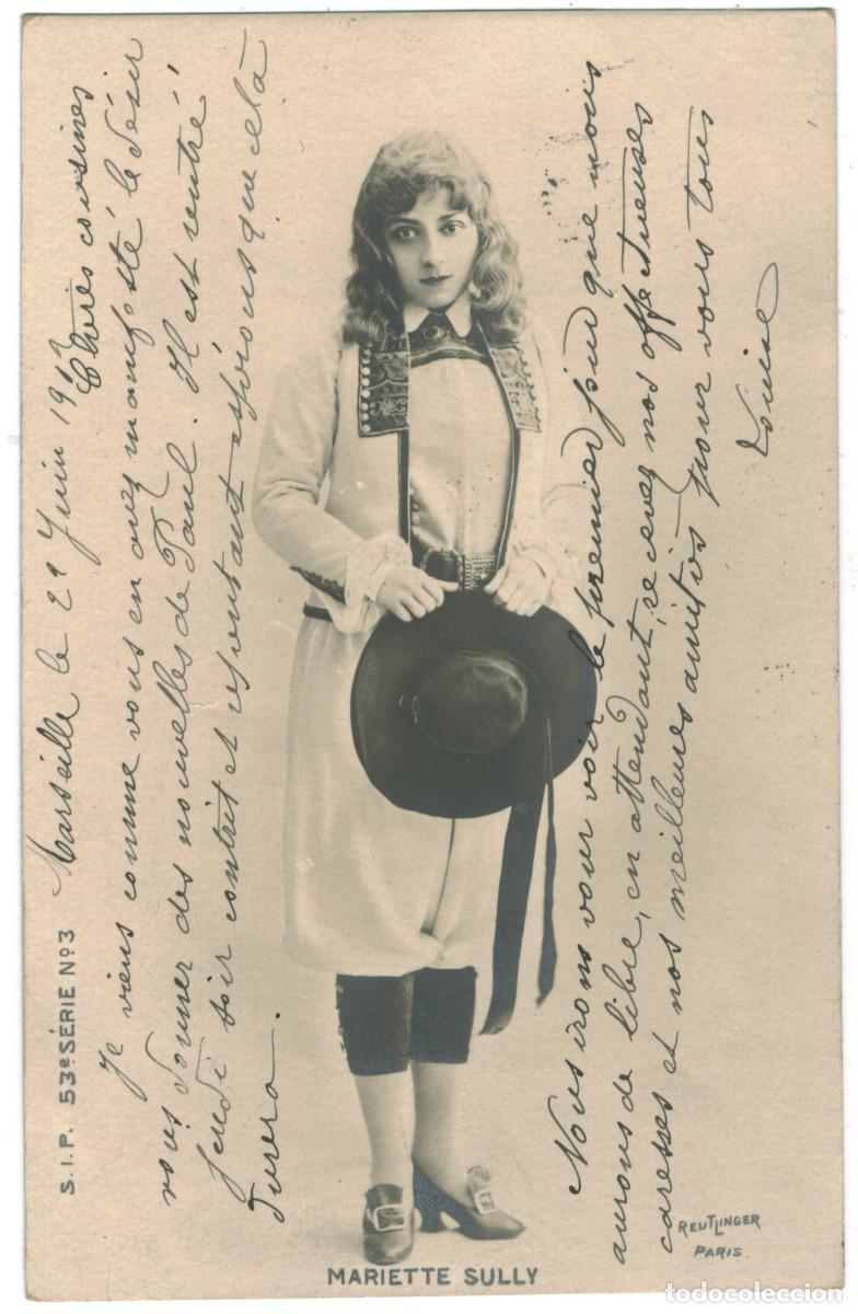 Flyers Publicitaires de Films Anciens: Actriz Belle &Eacute;poque SULLY, Mariette_SIP. 53-3. Photo Reutlinger