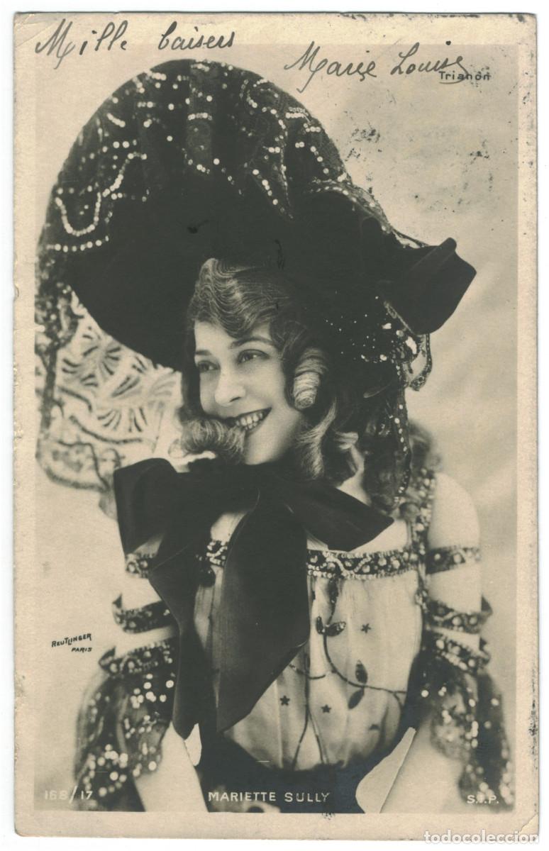 Flyers Publicitaires de Films Anciens: Actriz Belle &Eacute;poque SULLY, Mariette_SIP. 168-17. Trianon. Photo Reutlinger
