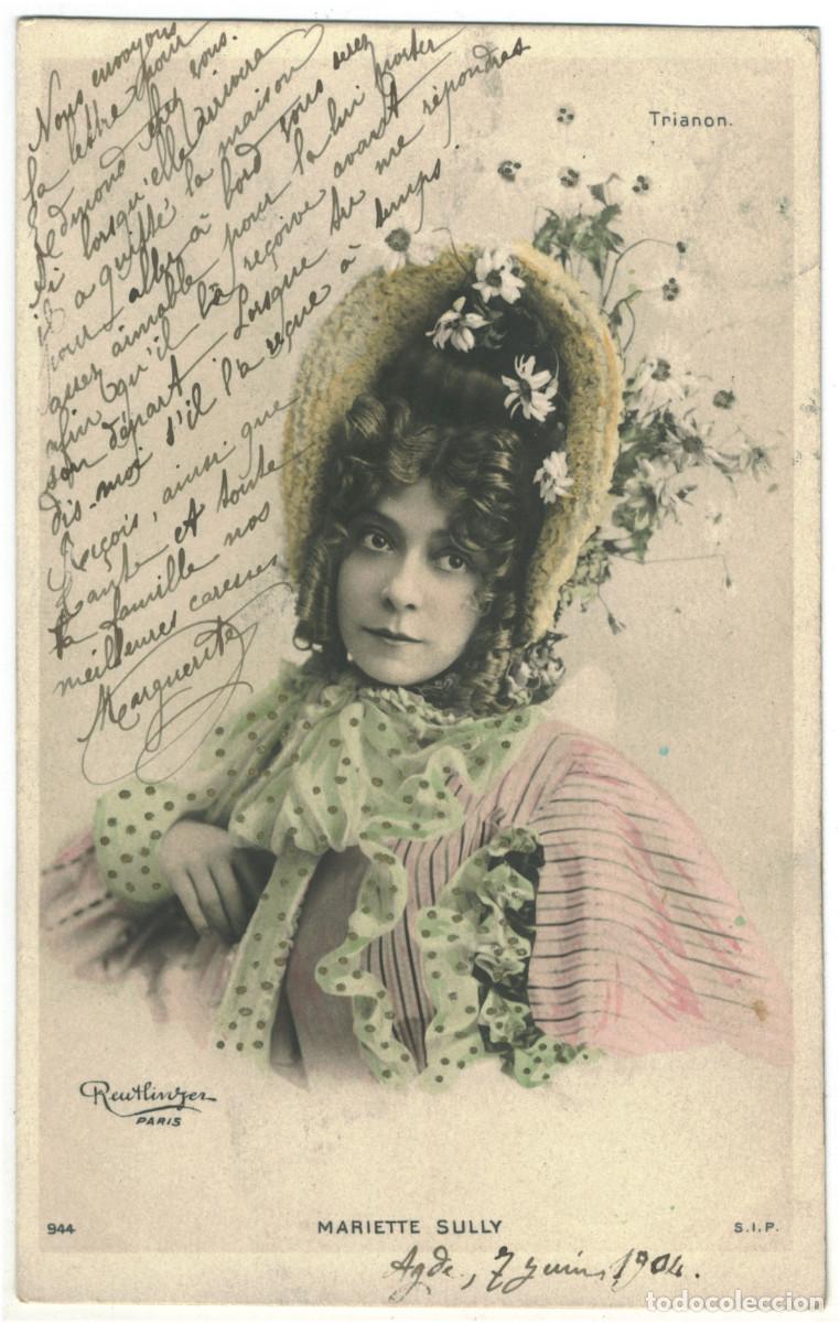 Flyers Publicitaires de Films Anciens: Actriz Belle &Eacute;poque SULLY, Mariette_SIP. 944. Trianon. Photo Reutlinger
