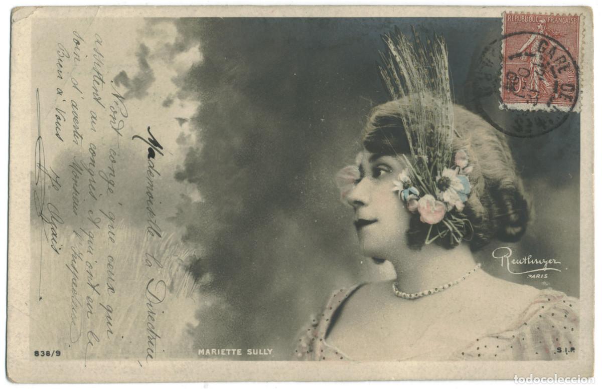 Cine: Actriz Belle &Eacute;poque SULLY, Mariette_SIP. 838-9. Photo Reutlinger