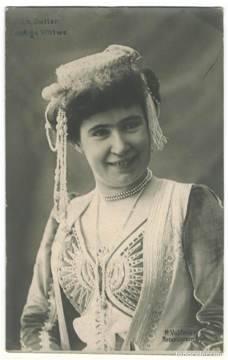 Cine: Actriz Belle &Eacute;poque SUTTER, Ana_R. Vollmar. Lustige Wittwe