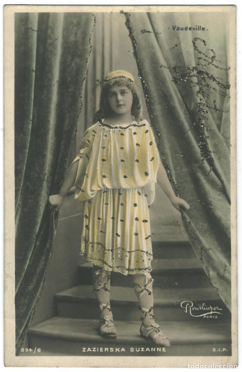 Cine: Actriz Belle &Eacute;poque SUZANNE, Zazierska_SIP. 894-6. Vaudeville. Photo Reutlinger