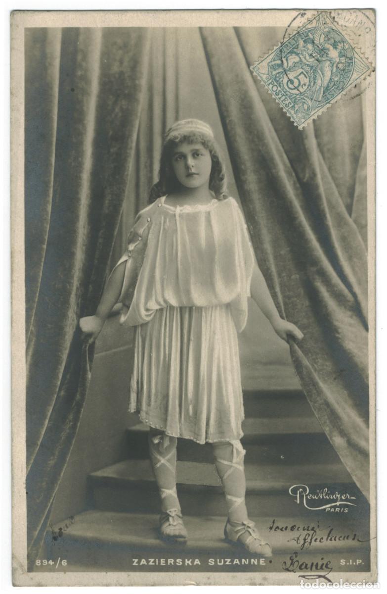 Cine: Actriz Belle &Eacute;poque SUZANNE, Zazierska_SIP. 894-6. Vaudeville. Photo Reutlinger