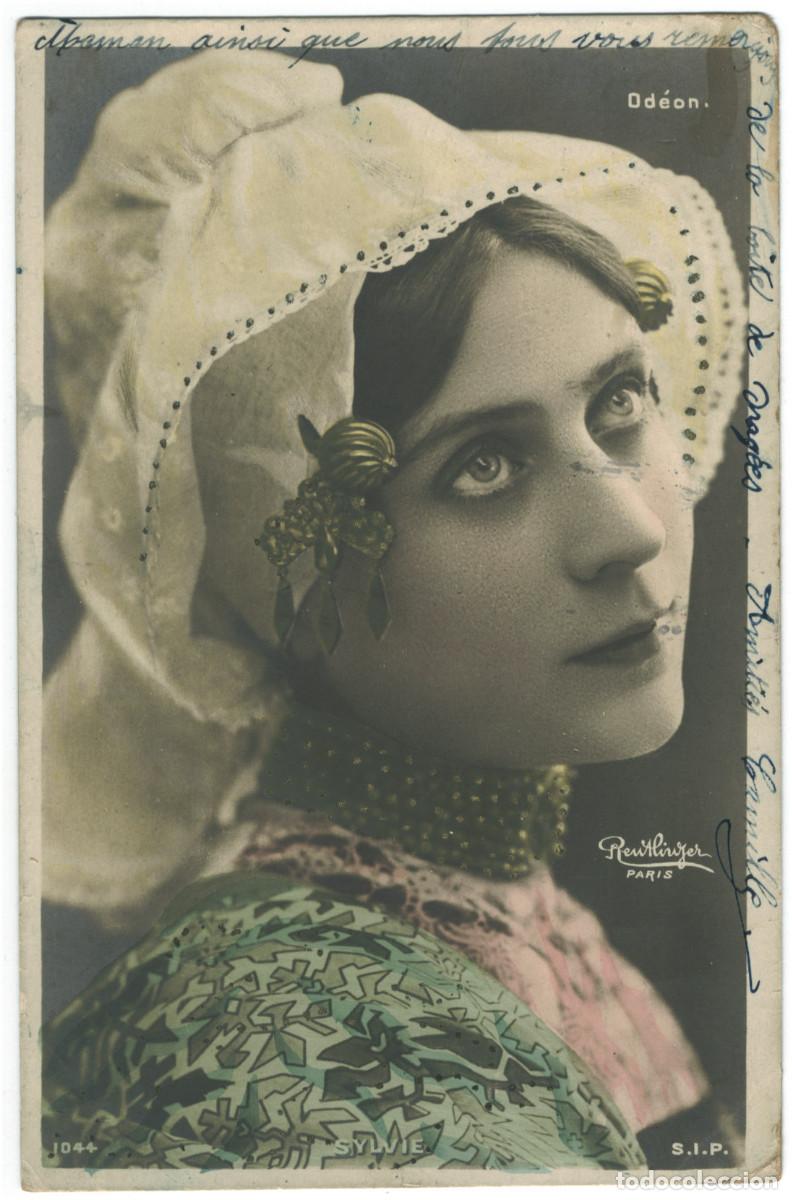 Cine: Actriz Belle &Eacute;poque SYLVIE_SIP. 1044. Od&eacute;on. Photo Reutlinger