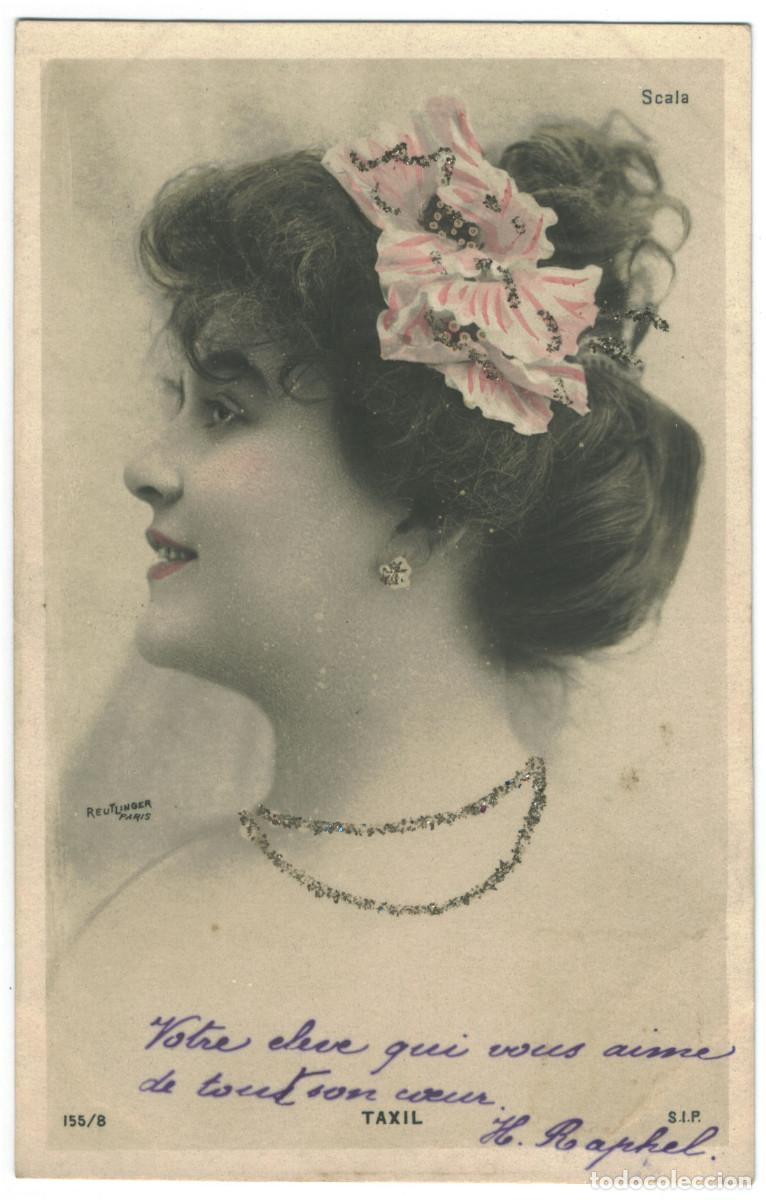 Cine: Actriz Belle &Eacute;poque TAXIL, L&eacute;a_SIP. 155-8. Scala. Photo Reutlinger