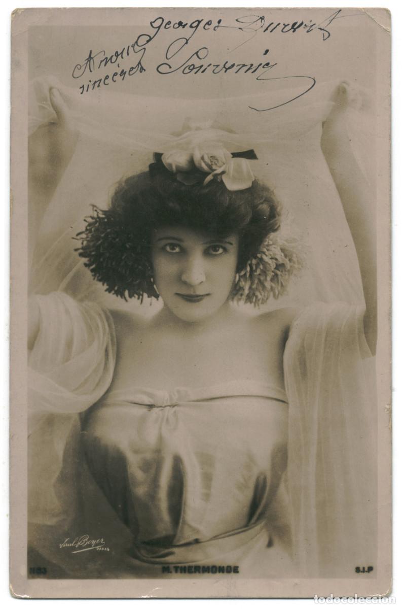 Cine: Serie 2 Postales Actriz Belle &Eacute;poque THERMONDE, M._SIP. 1183. Photo Paul Boyer