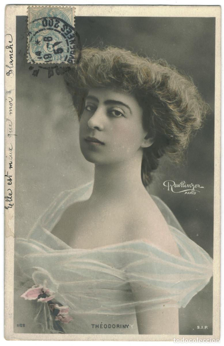 Cine: Serie 2 Postales Actriz Belle &Eacute;poque TH&Eacute;ODORINY_SIP. 1128. Photo Reutlinger