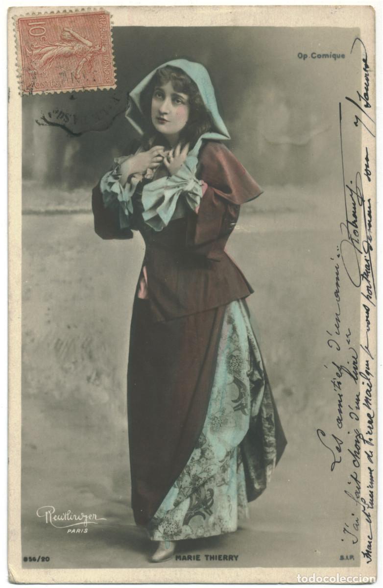 Cine: Actriz Belle &Eacute;poque THIERRY, Marie_SIP. 856-20. Op&eacute;ra Comique. Photo Reutlinger