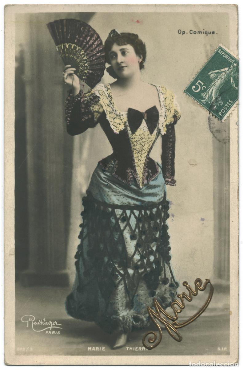 Cine: Actriz Belle &Eacute;poque THIERRY, Marie_SIP. 878-3. Op&eacute;ra Comique. Photo Reutlinger