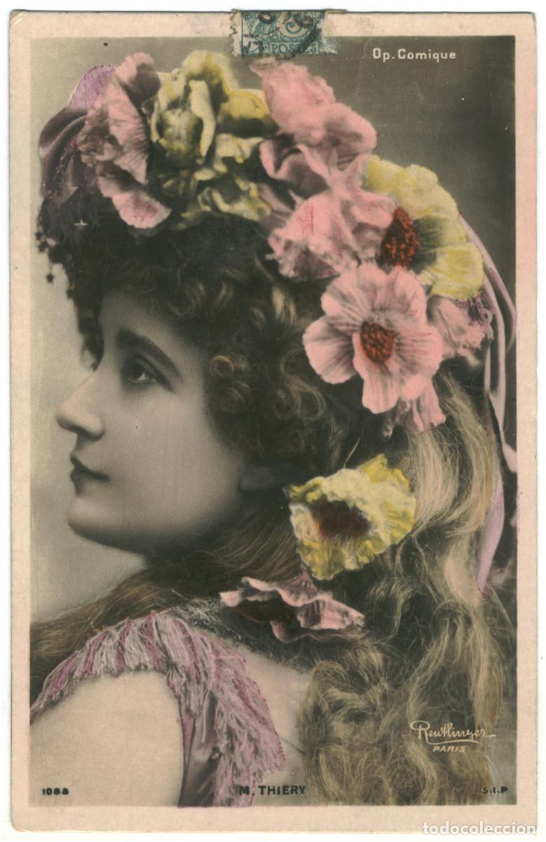 Cine: Actriz Belle &Eacute;poque THIERRY, Marie_SIP. 1083. Op&eacute;ra Comique. Photo Reutlinger