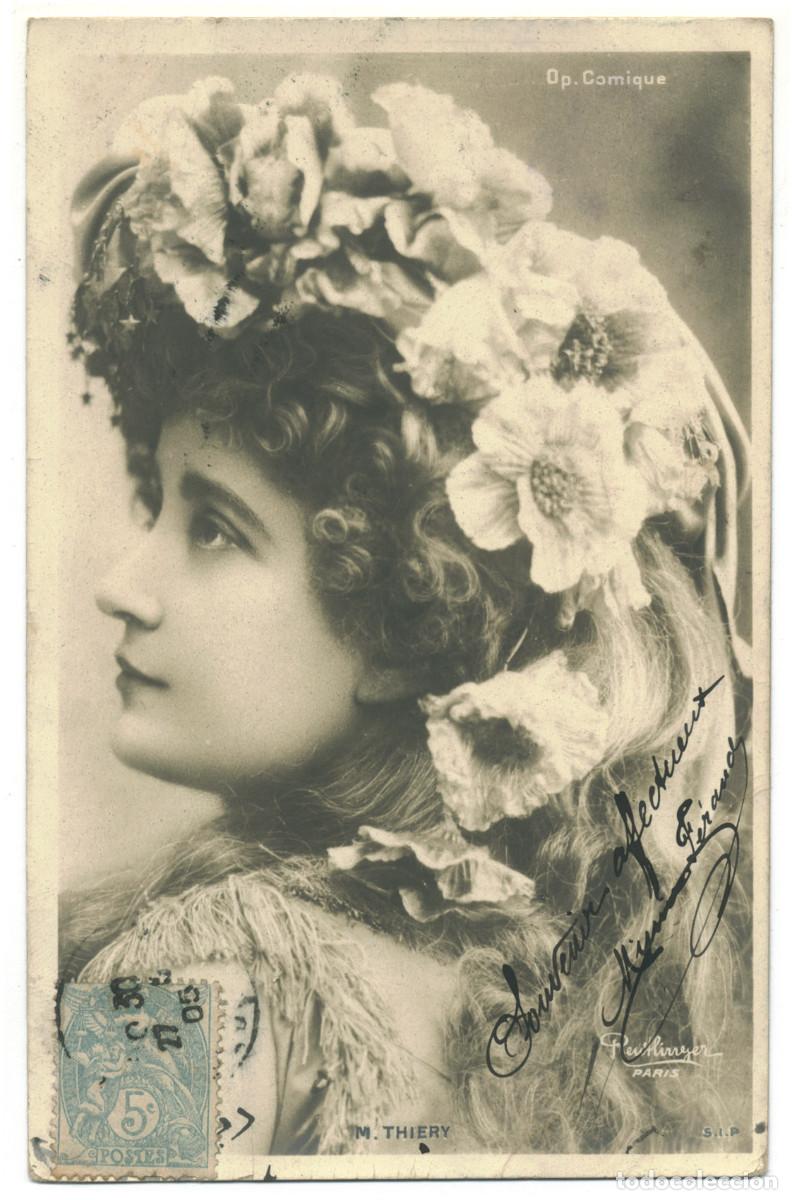 Cine: Actriz Belle &Eacute;poque THIERRY, Marie_SIP. 1083. Op&eacute;ra Comique. Photo Reutlinger