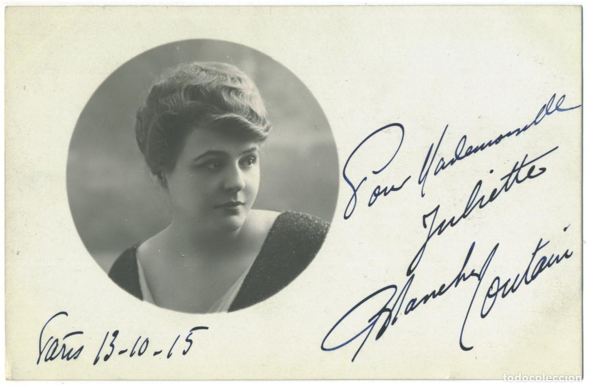 Cine: Actriz Belle &Eacute;poque TOUTAIN, Blanche_As de Tr&egrave;fle. Autograph Firmada