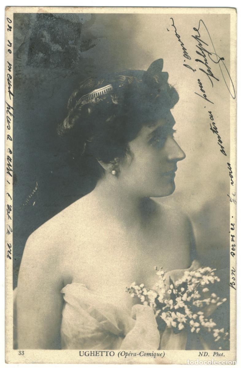 Cine: Actriz Belle &Eacute;poque UGHETTO_ND. Op&eacute;ra Comique. 33. Photo H. Manuel