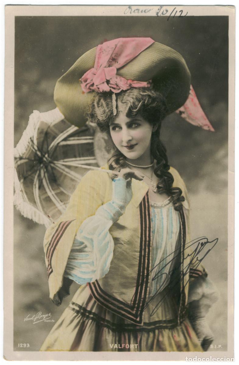 Cine: Serie 3 Postales Actriz Belle &Eacute;poque VALFORT_SIP. 1293. Photo Reutlinger