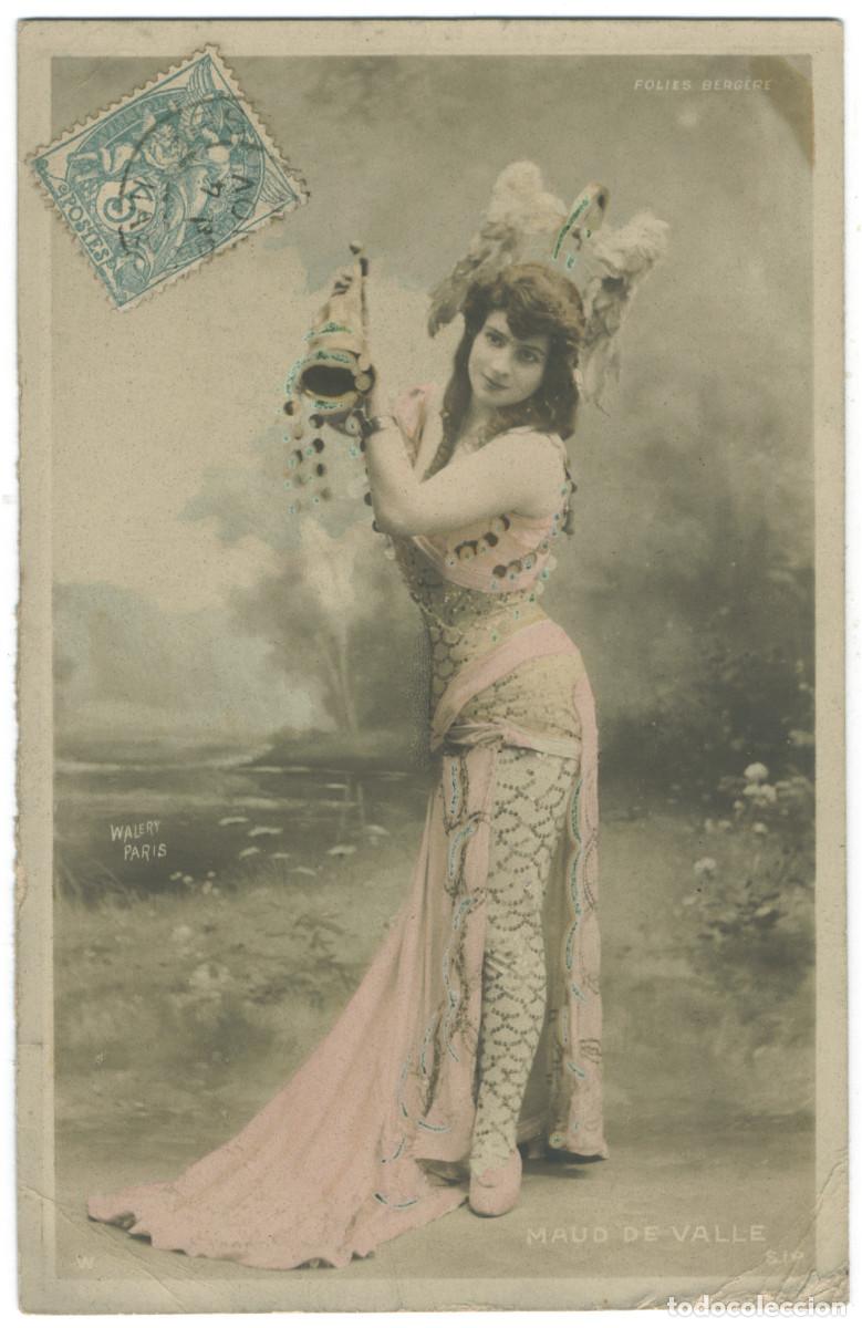 Cine: Actriz Belle &Eacute;poque VALLE, Maud de_W SIP. 5112. Folies Berg&eacute;re. Photo Wal&eacute;ry