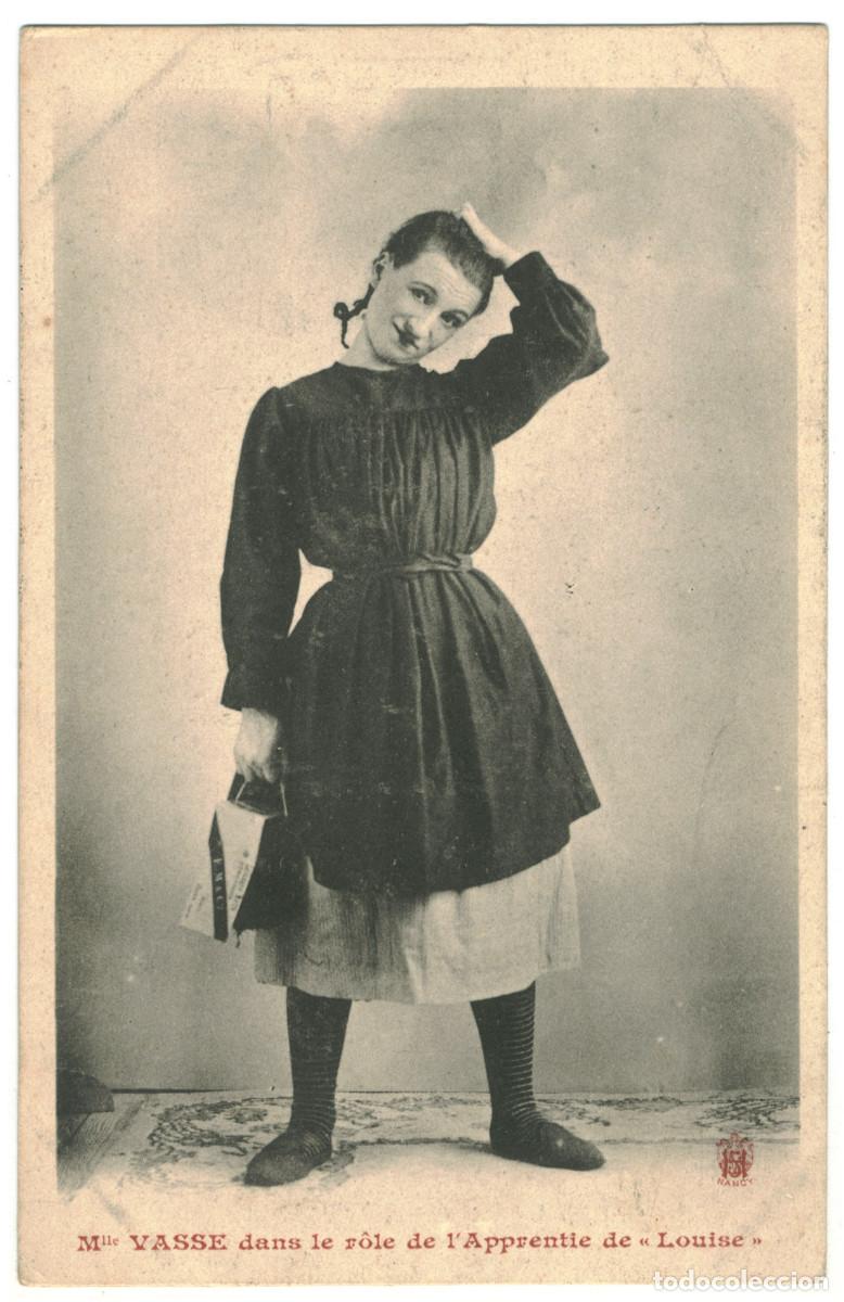 Foglietti di film di film antichi di cinema: Actriz Belle &Eacute;poque VASSE, Mlle._HS. As Apprentie in Louise