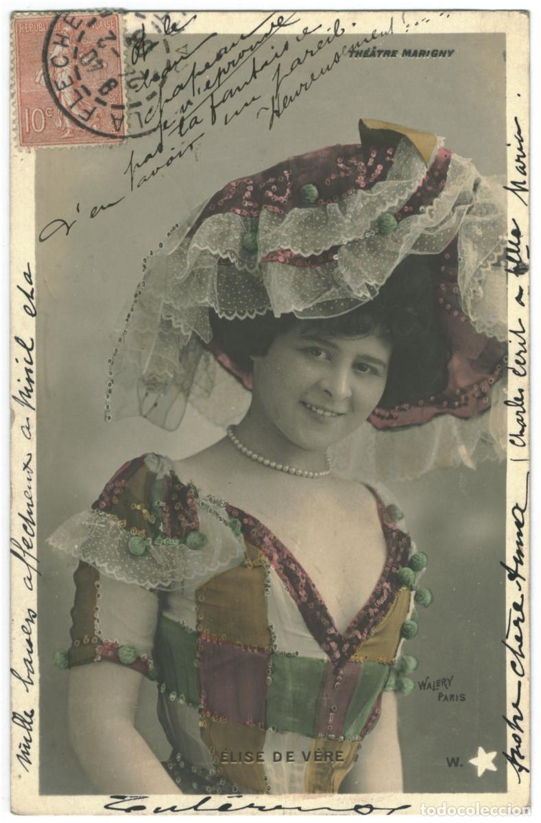 Cine: Actriz Belle &Eacute;poque V&Egrave;RE, Elise de_W &Eacute;toile. 542-5. Th&eacute;&acirc;tre Marigny. Photo Wal&eacute;ry