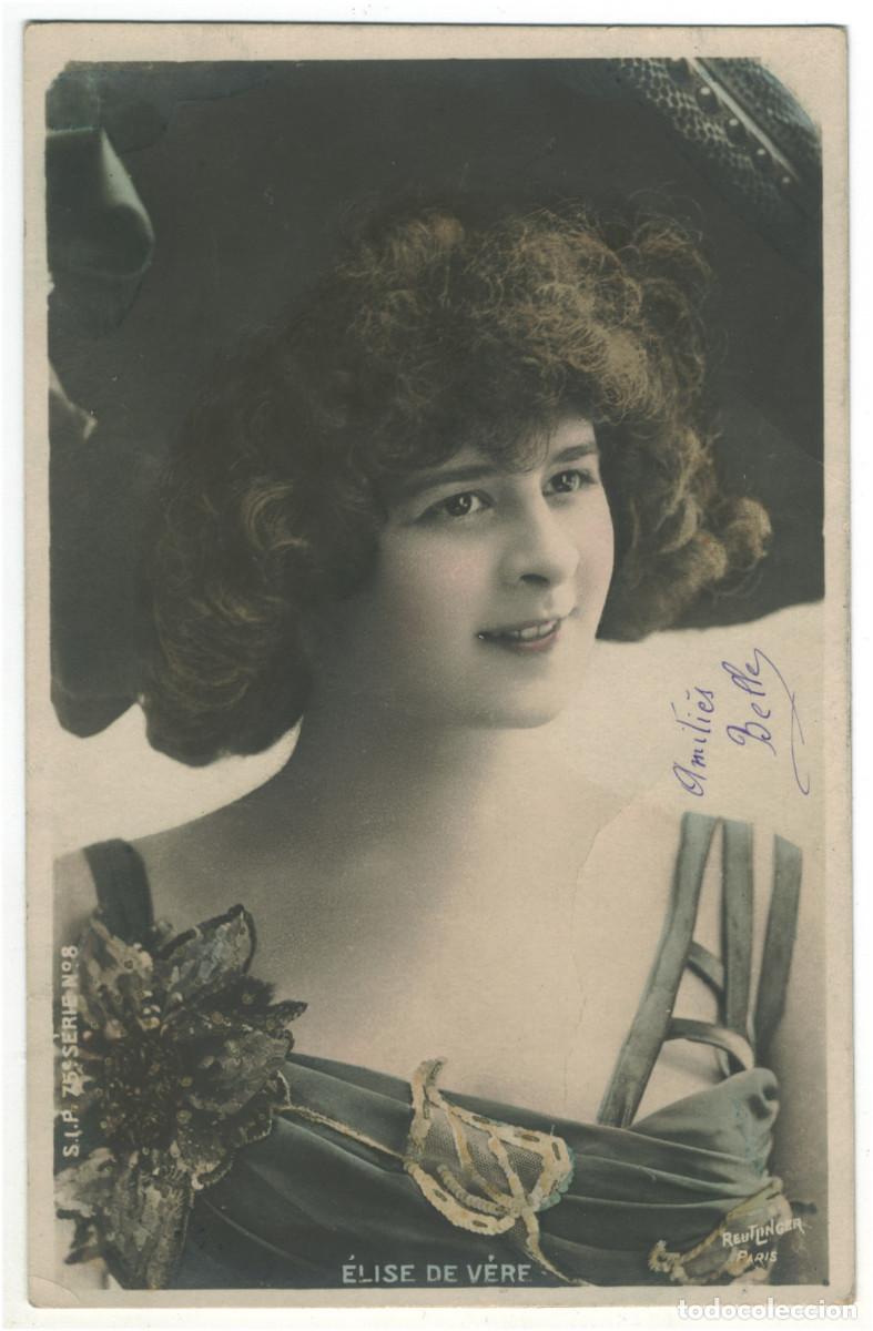 Cine: Actriz Belle &Eacute;poque V&Egrave;RE, Elise de_SIP. 75-8. Photo Reutlinger